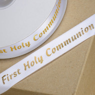 Ribbon 20mm First Holy Communion Gold
