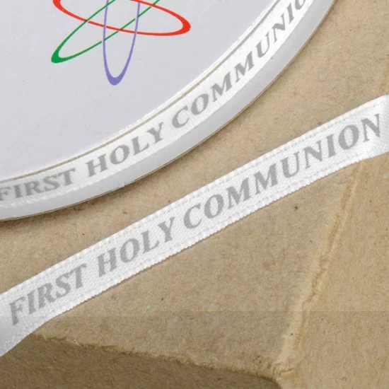 Ribbon 6mm First Holy Communion Silver | SugarCraftShop, Glasgow