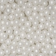 Sugar Pearls 4mm White 100g