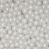 Sugar Pearls 8mm White 100g