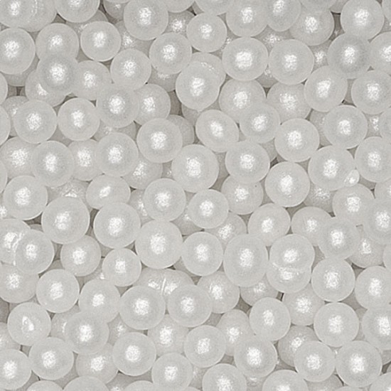 Bonzos Sugar Pearls 8mm White 100g