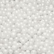 Sugar Pearls 6mm White 100g