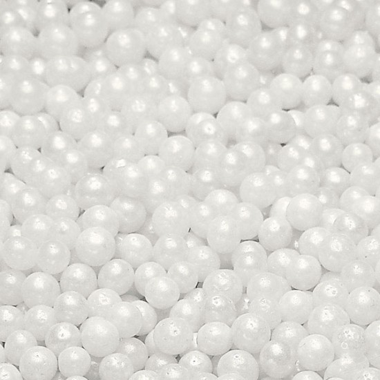 Bonzos Sugar Pearls 6mm White 100g