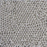 Sugar Balls 4mm Metallic Silver 100g