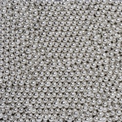 Sugar Balls 4mm Metallic Silver 100g
