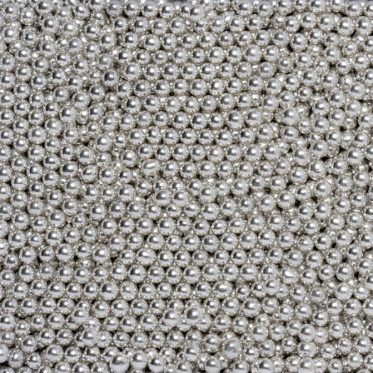 Bonzos Sugar Balls 4mm Metallic Silver 100g Bonzos Sugar Balls 4mm Metallic Silver 100g