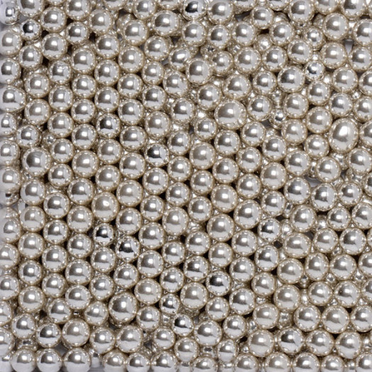 Bonzos Sugar Balls 6mm Metallic Silver 100g Bonzos Sugar Balls 6mm Metallic Silver 100g