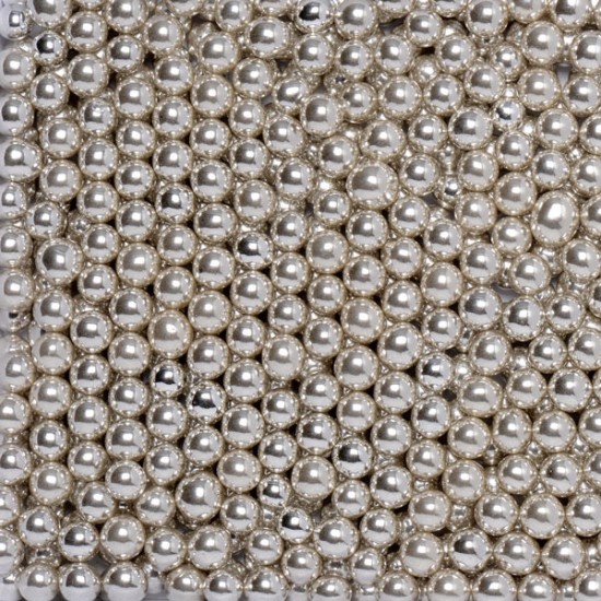 Bonzos Sugar Balls 6mm Metallic Silver 100g