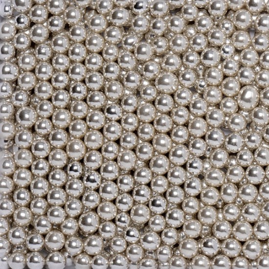 Bonzos Sugar Balls 6mm Metallic Silver 100g