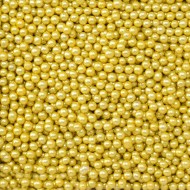 Sugar Balls 4mm Metallic Gold 100g