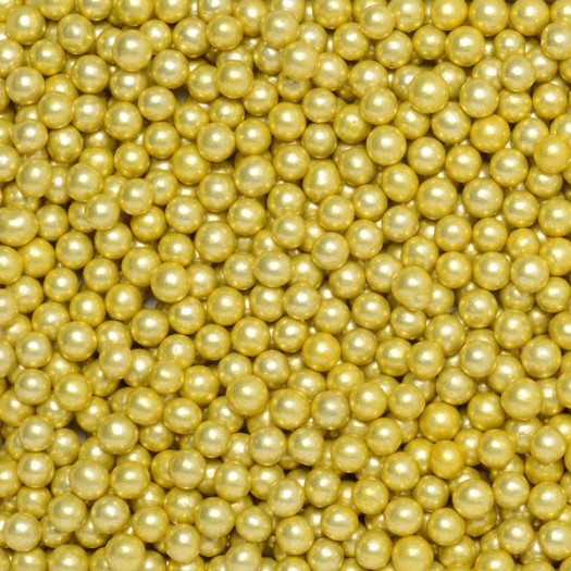 Bonzos Sugar Balls 6mm Metallic Gold 100g Bonzos Sugar Balls 6mm Metallic Gold 100g