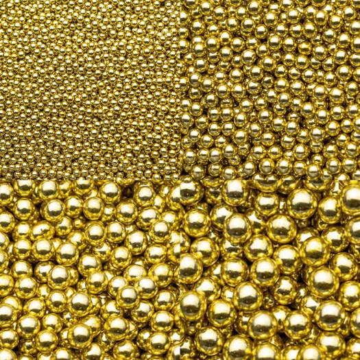 Club Green Sugar Balls Mixed Metallic Gold 100g Club Green Sugar Balls Mixed Metallic Gold 100g