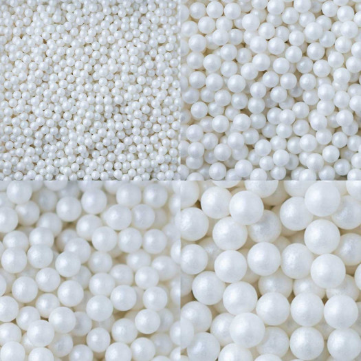 Club Green Sugar Balls Mixed Pearlised White 100g Club Green Sugar Balls Mixed Pearlised White 100g