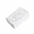 Cake Box Favour Portion White & Gold Pack 10