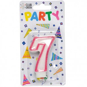 Candle No 7 Pink