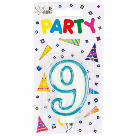 Club Green Candle No 9 Blue
