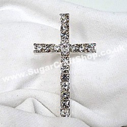 Diamante Cross on Stem
