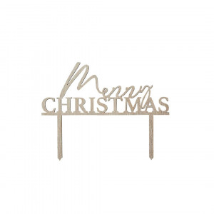 Merry Christmas Wooden Cake Topper Merry Christmas Wooden Cake Topper