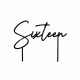 Sixteen Acrylic Cake Topper Black
