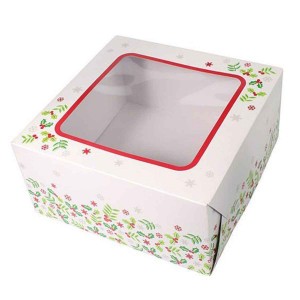 Christmas Cake Window Box 8" Christmas Cake Window Box 8"
