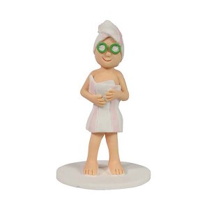 Cast Pamper Lady in Towel Cast Pamper Lady in Towel
