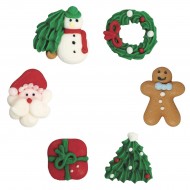 Sugar Decs Christmas Mix x 24