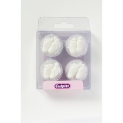 Sugar Baby Feet x12 Pairs White