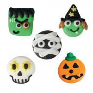 Sugar Decs Halloween Faces x25