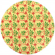 Single Thick Board Round 10" Gold Holly