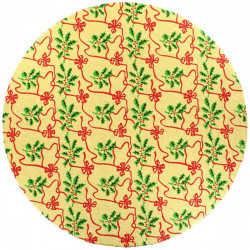 Single Thick Board Round 10" Gold Holly