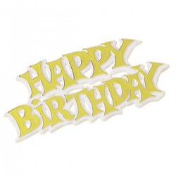 Happy Birthday Motto Gold