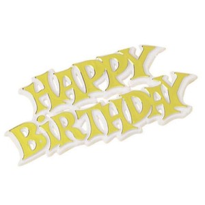 Happy Birthday Motto Gold Happy Birthday Motto Gold