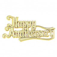 Happy Anniversary Motto Gold
