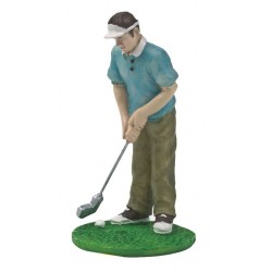 Figurine Golfer Resin
