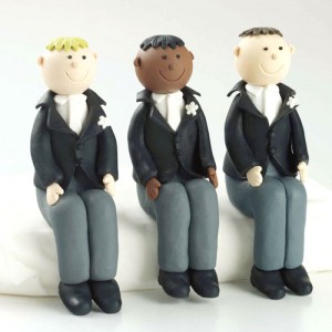 Claydough Groom Sitting Dark Skin Claydough Groom Sitting Dark Skin