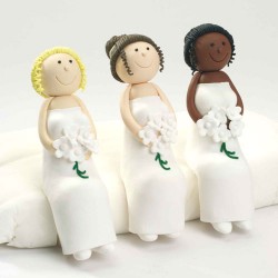 Claydough Bride Sitting Dark Skin