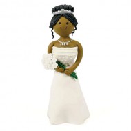 Claydough Bride Standing Dark Skin