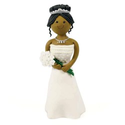 Claydough Bride Standing Dark Skin