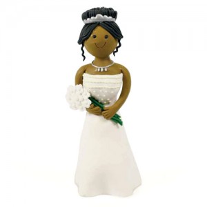 Claydough Bride Standing Dark Skin Claydough Bride Standing Dark Skin