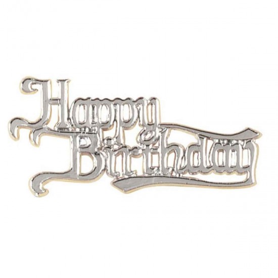 Culpitt Happy Birthday Motto Silver Script