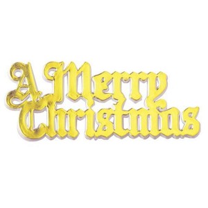 A Merry Christmas Motto Gold A Merry Christmas Motto Gold