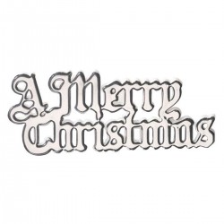 A Merry Christmas Motto Silver