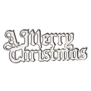 A Merry Christmas Motto Silver A Merry Christmas Motto Silver