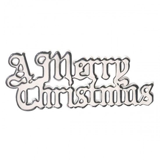 Culpitt A Merry Christmas Motto Silver