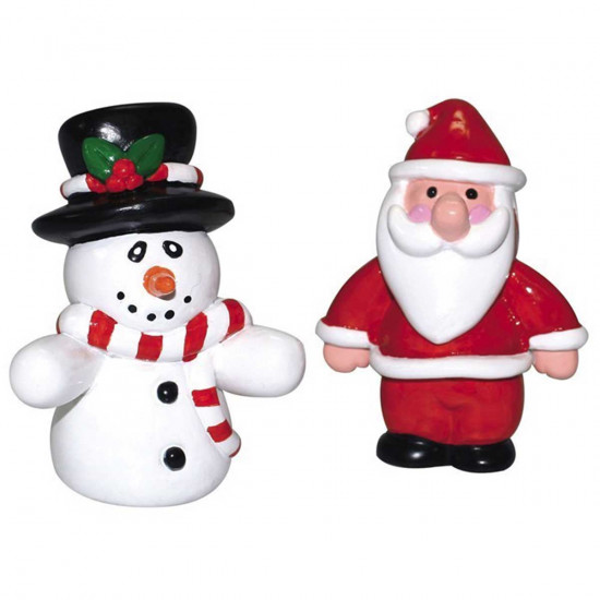 Culpitt Santa & Snowman Figurines 50mm