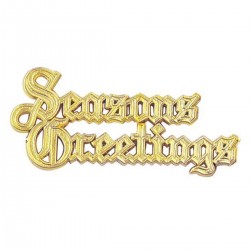 Seasons Greetings Motto Gold