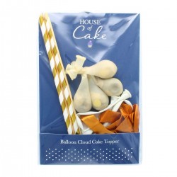 Balloon Cloud Cake Topper Gold