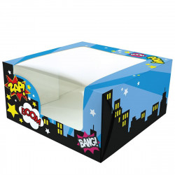 Superhero Cake Window Box 10"x10"x5"