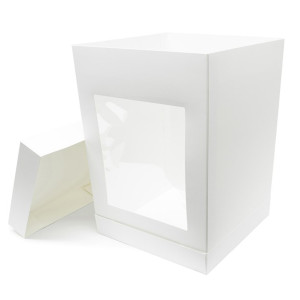 Extra Tall Cake Box with Window 14"x14"x20" Extra Tall Cake Box with Window 14"x14"x20"