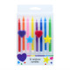Candle Set Rainbow 12pce